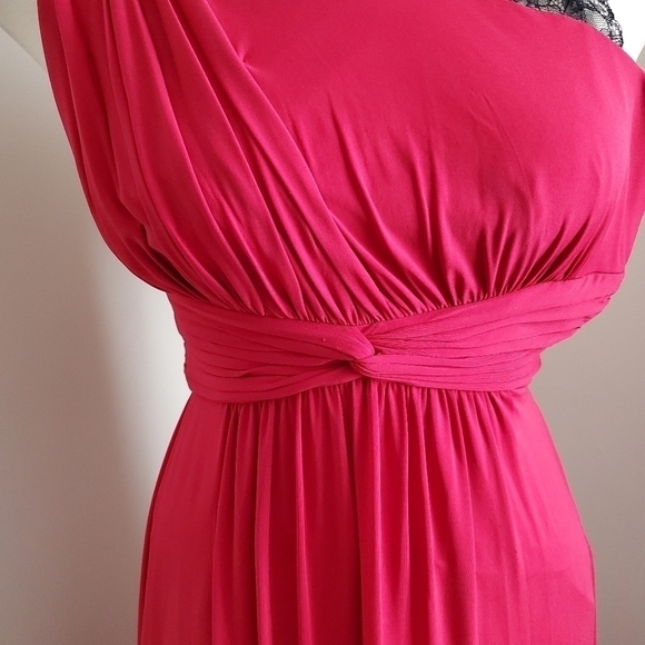 Bcbgmaxazria Red & Black Quenby Cocktail Dress Size XS - Picture 7 of 12